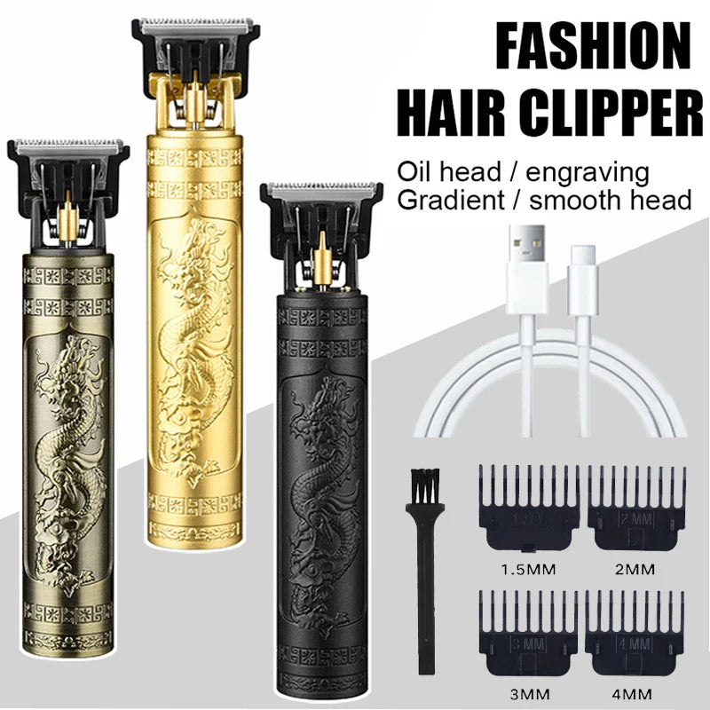 T9 Hair Clippers for Men Vintage Hair Cutting Machine Beard Trimmer